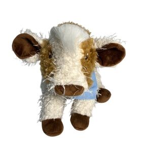 Bunnies By The Bay Moo Moo The Cow Bull w/Blue Bandana Plush Stuffed Animal